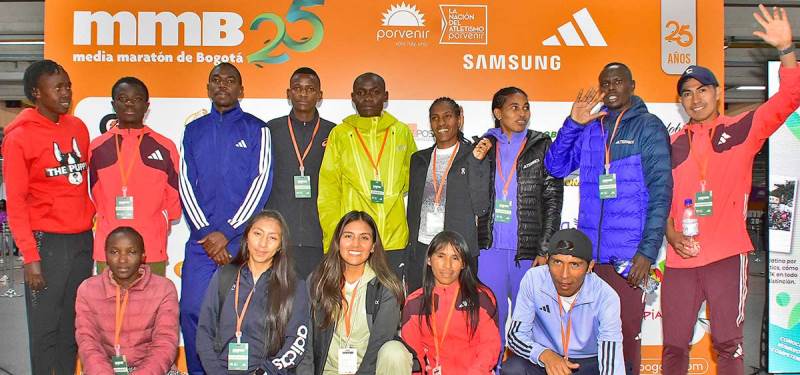 Perú con Zaida Ramos, Saida Meneses y Daverso Ramos, presentes en la Media Maratón de Bogotá