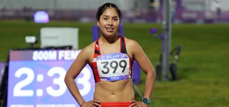 Anita Poma se ubicó sexto en los 800 metros de los Juegos Panamericanos Junior