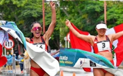 Marchistas Andía e Inga establecen la marca sudamericana en los 5,000 marcha en pista