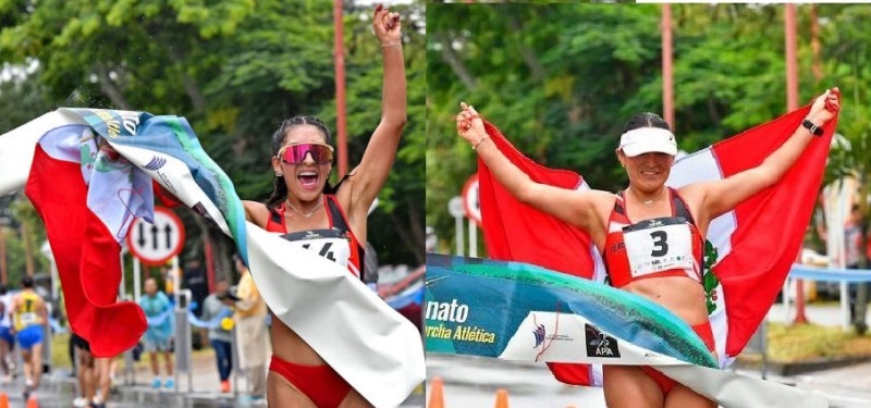 Marchistas Andía e Inga establecen la marca sudamericana en los 5,000 marcha en pista