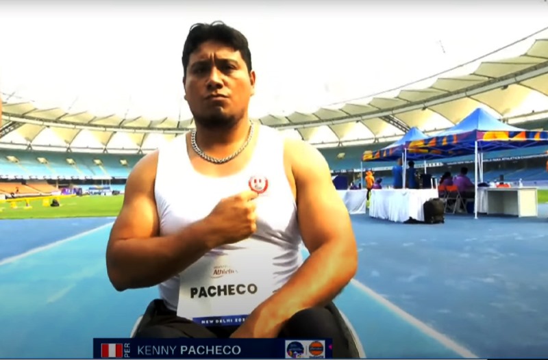 Kenny Pacheco terminó octavo en la bala en Campeonato Mundial de la India