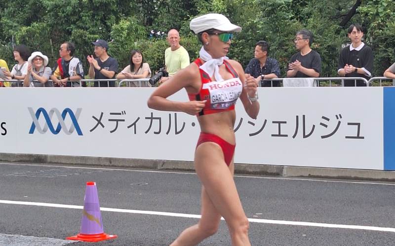 Una discreta actuación de la marcha peruana en el mundial de Tokio