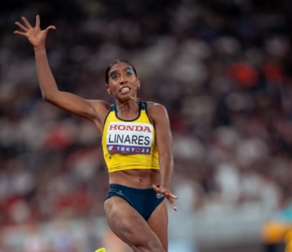 Colombiana Natalia Linares logra el bronce en el Mundial de Atletismo en Tokio