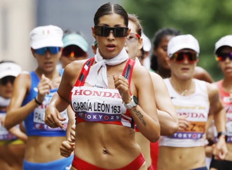 Marchista Kimberly García logra el quinto lugar en el Mundial de Tokio con récord nacional 20km.