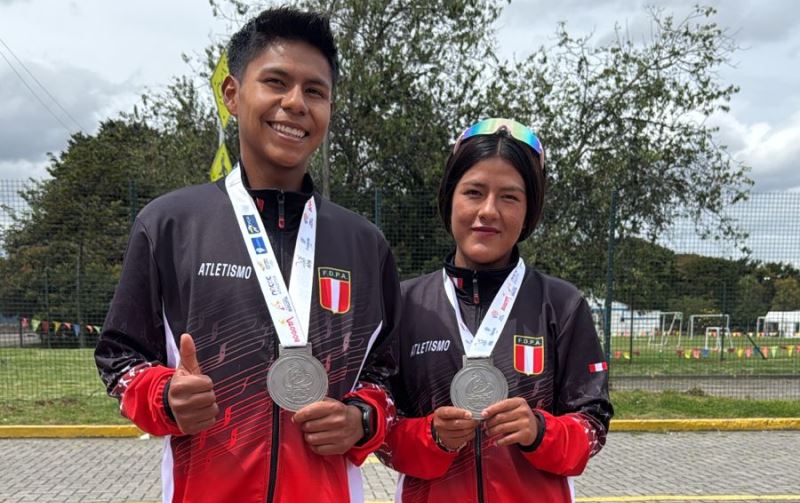 Atletismo peruano logra dos medallas de plata en la marcha atlética del Panamericano U20