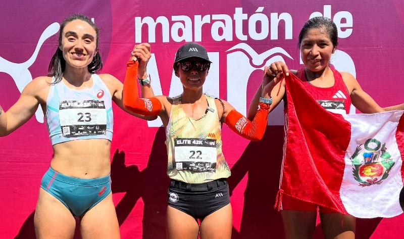Nicolasa Condori y Luis Ostos logran el segundo lugar de la maratón de Viña del Mar