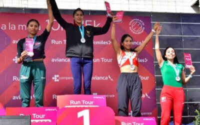 Atleta peruana Meliza Casaico termina en el tercer lugar del Run Tour Avianca