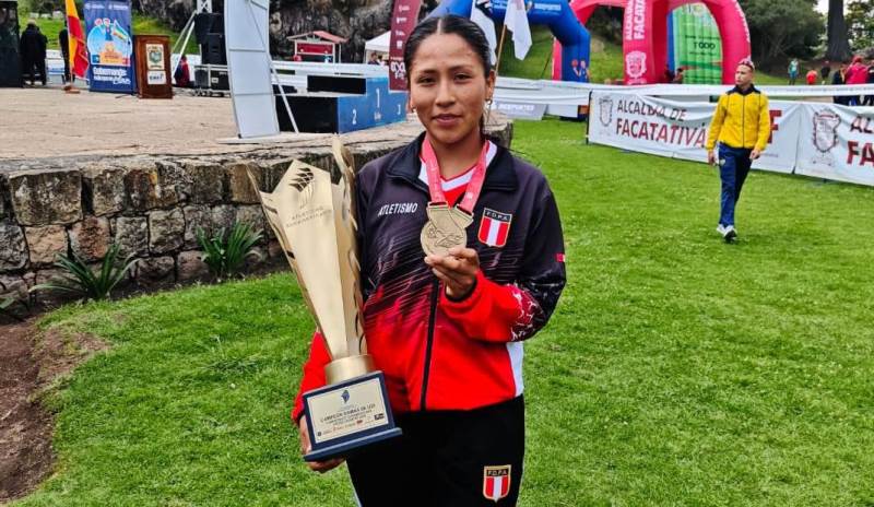 Campeona Sudamericana de Cross Country Ytala Canchanya futura deportóloga