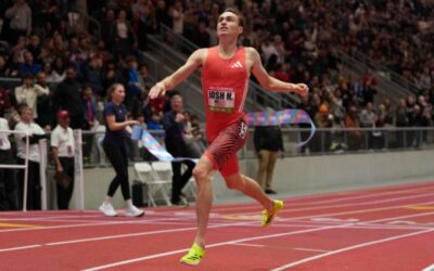 Josh Hoey rompe el récord mundial de 800 m en pista corta con 1:42.50 en Boston