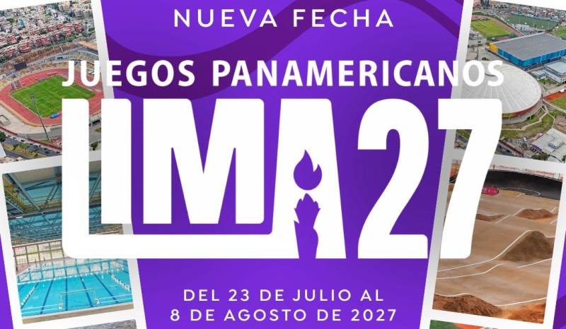 Los Juegos Panamericanos Lima 2027 cambia de fecha del 23 de Julio al 8 de agosto