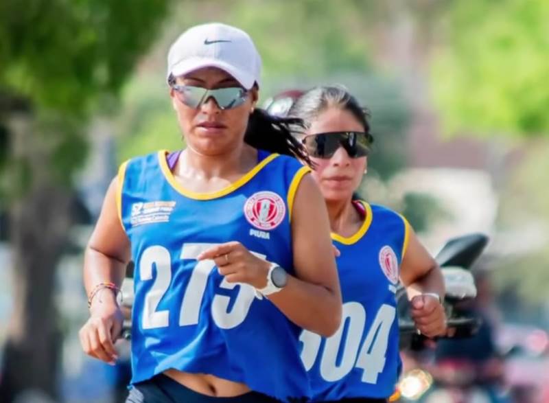Luz Mery Rojas y Marlon Calderón ganaron la Media Maratón de Piura