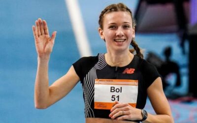 Femke Bol corre en 1:59 el primer 800m de su carrera, relajada y en pista corta