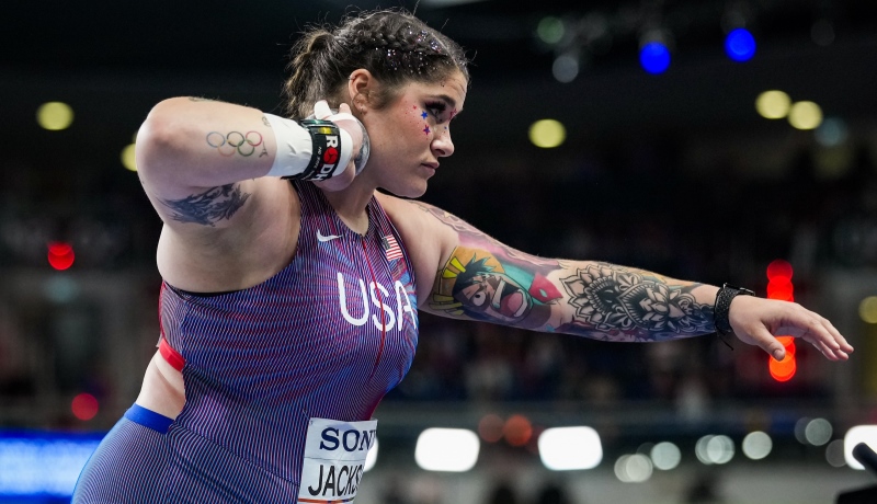 Mundial de pista cubierta Pomorze 26: Jackson gana el oro en lanzamiento de peso