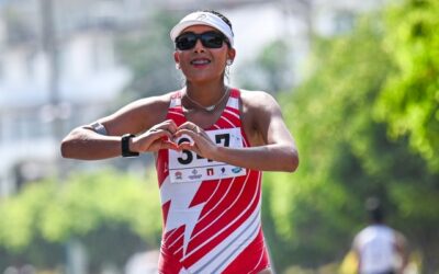 Mary Luz Andia y Luis Henry Campos campeones nacionales de marcha 21k