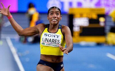 Colombiana Natalia Linares gana la medalla de bronce en salto de longitud