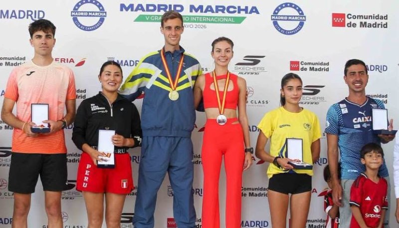 Evelyn Inga es subcampeona del Gran Premio Internacional Madrid Marcha