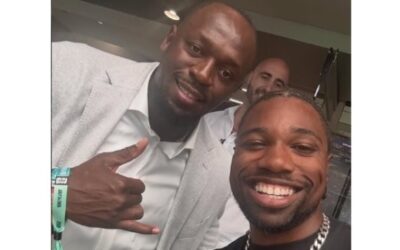 Noah Lyles se rinde ante la leyenda de la velocidad mundial Usain Bolt