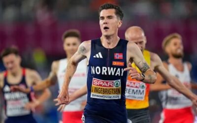 Jakob Ingebrigtsen logra cuarto título consecutivo en los 5,000 m. en los europeos